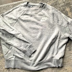 Nike grey crew neck sweater